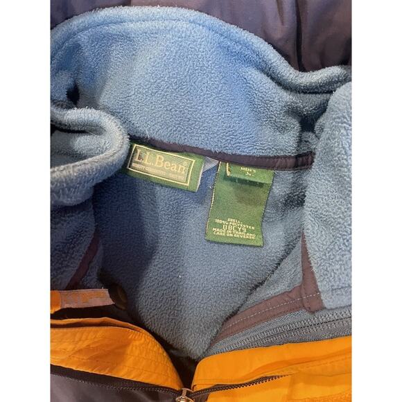 L.L. Bean Men's Jacket With Removeable Fleece Sweater Jacket Liner Size L - Picture 5 of 11